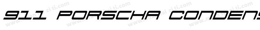 911 Porscha Condensed字体转换